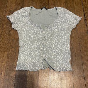 One Size Brandy Melville Sage Green Top